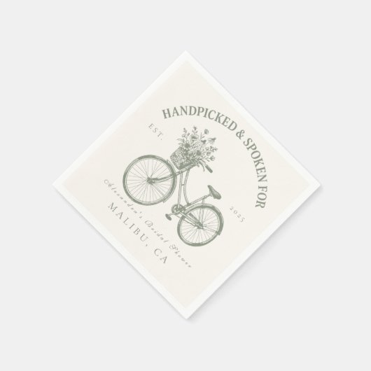 Handgeplukte Bloemen Fiets Douche Servet (Hoek)