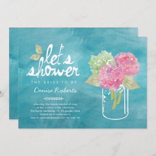 Handgeplukte brandkranen — Uitnodiging (Voorkant / Achterkant)