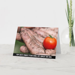 Handgeplukte oogst, de essentie van de Bounty van  Bedankkaart