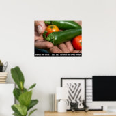 Handgeplukte oogst - Natuur's Bounty aan uw Fing Poster (Thuiskantoor)