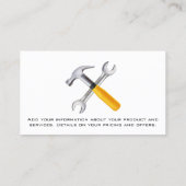 Handgereedschap | Bouw | Staal Visitekaartje (Achterkant)