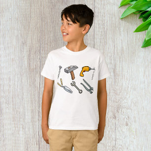 Handgereedschap Hamer Boor en Sleutel T-shirt