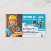 Handgereedschap | Handyman | Hout | Wand met schil Visitekaartje (Voorkant)