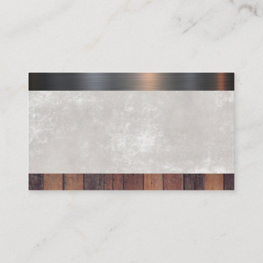 Handgereedschap | Hout Metaal Materiaal Visitekaar Visitekaartje (Achterkant)