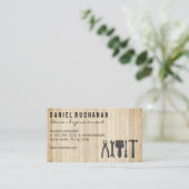 Handgereedschap | Houten planken Visitekaartje (Staand voorkant)