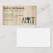 Handgereedschap | Houten planken Visitekaartje (Voorkant / Achterkant)