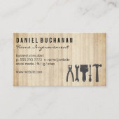 Handgereedschap | Houten planken Visitekaartje (Voorkant)