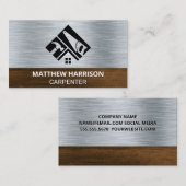 Handgereedschap Logo | Metaalhout Visitekaartje (Voorkant / Achterkant)