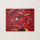 Handgereedschap met handbediende gereedschappen en legpuzzel (Horizontaal)