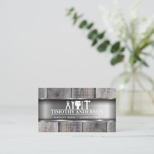Handgereedschap | Metaal en Hout Visitekaartje (Staand voorkant)