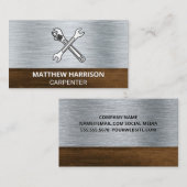 Handgereedschap | metaalhout visitekaartje (Voorkant / Achterkant)
