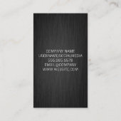 Handgereedschap Stijllijst haar | Donkere metalen Visitekaartje (Achterkant)
