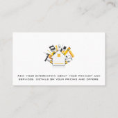 Handgereedschap | Thuisreparaties Visitekaartje (Achterkant)