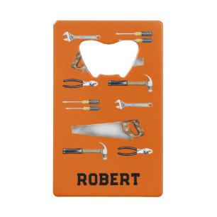 Handgereedschap voor arbeiders  creditkaart flessenopener