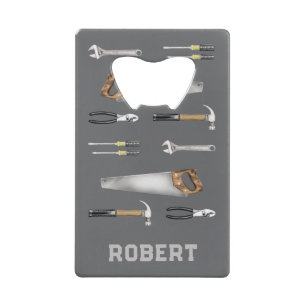 Handgereedschap voor arbeiders  creditkaart flessenopener