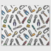 Handgereedschapspatroonkleur Cadeaupapier (Vlak)