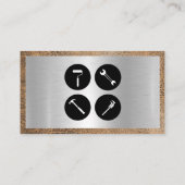 Handgereedschapspictogrammen | Metaal en bewerkt l Visitekaartje (Achterkant)