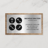 Handgereedschapspictogrammen | Metaal en bewerkt l Visitekaartje (Voorkant)