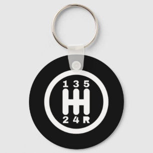 Handgeschakelde versnellingsbak sleutelhanger