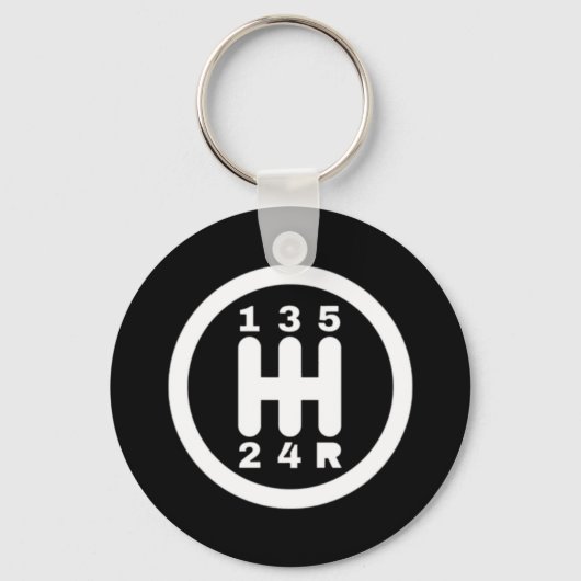 Handgeschakelde versnellingsbak sleutelhanger (Voorkant)