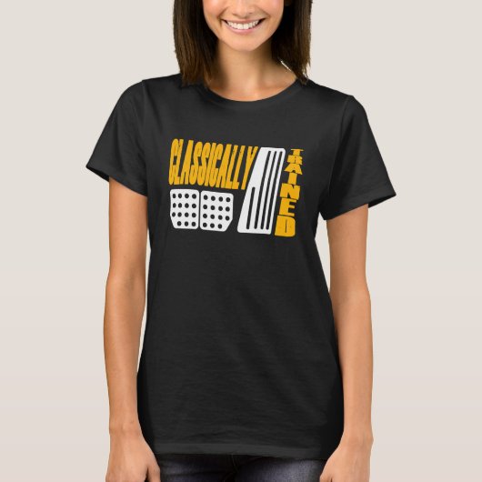 Handgeschakelde versnellingshendel Handmatige over T-shirt (Voorkant)