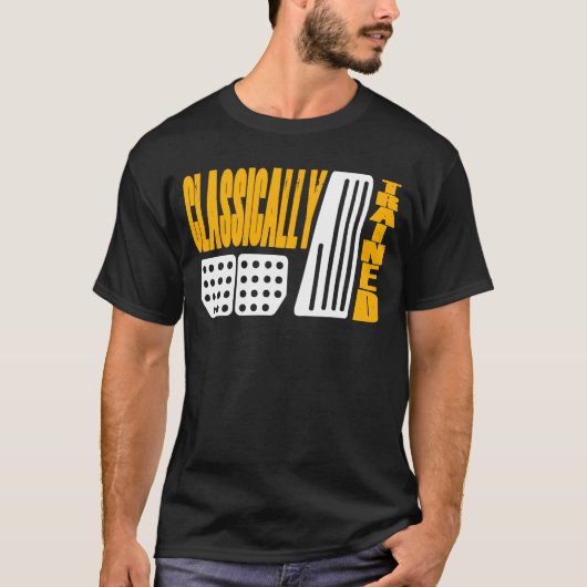 Handgeschakelde versnellingshendel Handmatige over T-shirt (Voorkant)
