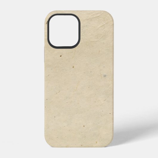 Handgeschept papier witgrijs iPhone hoesje (Achterkant)