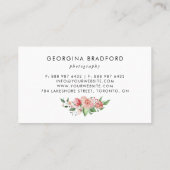 Handgeschilde botanische Rozen en olie Visitekaartje