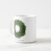 Handgeschilde Boxwood met grote persoonlijke feest Koffiemok (Voorkant links)