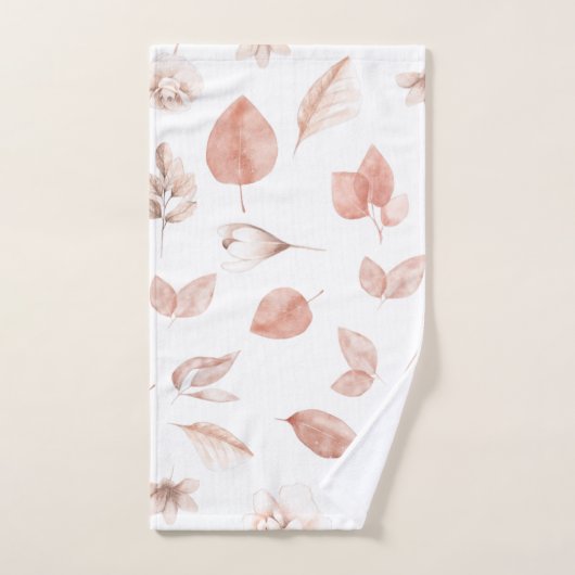 Handgeschilde elementen van de Waterverf in Autumn Bad Handdoek (Handdoek)