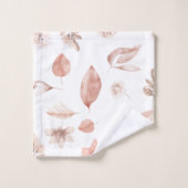 Handgeschilde elementen van de Waterverf in Autumn Bad Handdoek (Wasdoekje)