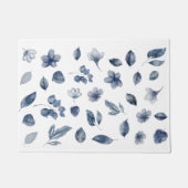 Handgeschilde elementen van de Waterverf in Autumn Deurmat (Voorkant)