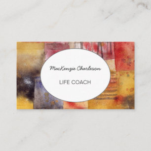 Handgeschilde moderne Abstracte geometrische Water Visitekaartje