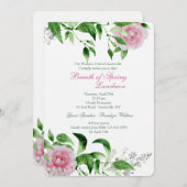 Handgeschilde Rozen Kaart (Voorkant / Achterkant)