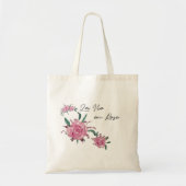 Handgeschilde Rozen La Vie en Roos Tote Bag (Voorkant)