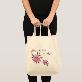 Handgeschilde Rozen La Vie en Roos Tote Bag