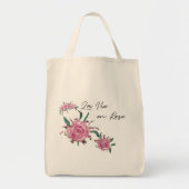 Handgeschilde Rozen La Vie en Roos Tote Bag (Voorkant)