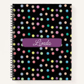 Handgeschilde Stippen het Notitieboek van het Dagb (Voorkant)