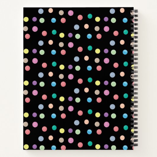 Handgeschilde Stippen het Notitieboek van het Dagb (Achterkant)