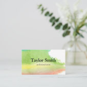 Handgeschilde Waterverf artiest Visitekaartje (Staand voorkant)