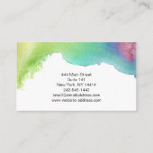 Handgeschilde Waterverf artiest Visitekaartje (Achterkant)