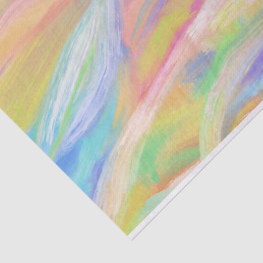 Handgeschilderd Abstract schilderij Tissuepapier (Detail)