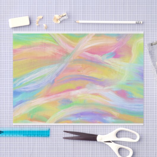 Handgeschilderd Abstract schilderij Tissuepapier (Craft)