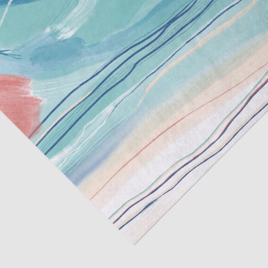 Handgeschilderd Abstract schilderij Tissuepapier (Detail)