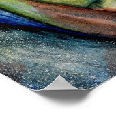 Handgeschilderd Abstract Vrouw Moderne Waterverf Poster (Hoek)