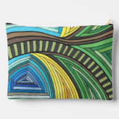 Handgeschilderd Abstracte Boom en Geometrisch Ontw Etui (Achterkant)