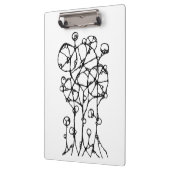 Handgeschilderd - Abstracte Boomgroep 1 + 2 Klembord (Links)