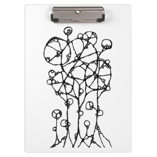 Handgeschilderd - Abstracte Boomgroep 1 + 2 Klembord (Voorkant)