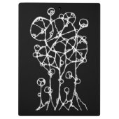 Handgeschilderd - Abstracte Boomgroep 2 Klembord (Achterkant)