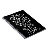 Handgeschilderd - Abstracte Boomgroep 2 Notitieboek (Rechterzijde)